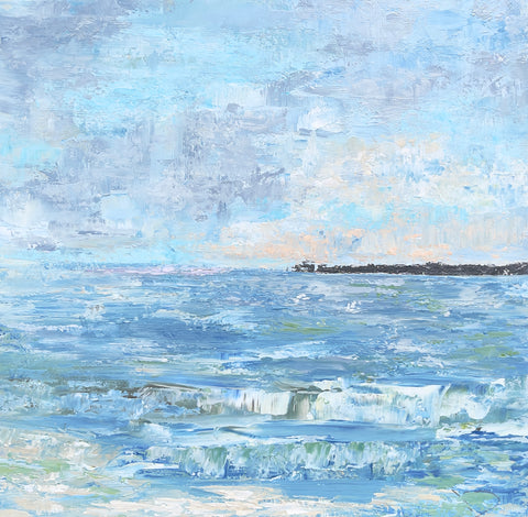 INCOMING TIDE - Oil Painting on Canvas by Victoria Brooks Melly